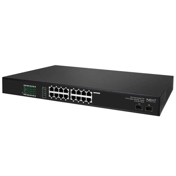 NEXT-POE1619SFP-250 16포트 기가POE스위치,POE+,2SFP