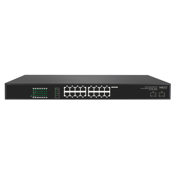 NEXT-POE1619SFP-250 16포트 기가POE스위치,POE+,2SFP