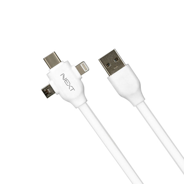 NEXT-1563P USB3.1케이블 3in1 Type-C/Micro5P/8핀 1m