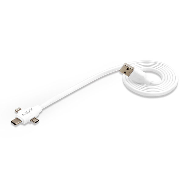 NEXT-1563P USB3.1케이블 3in1 Type-C/Micro5P/8핀 1m