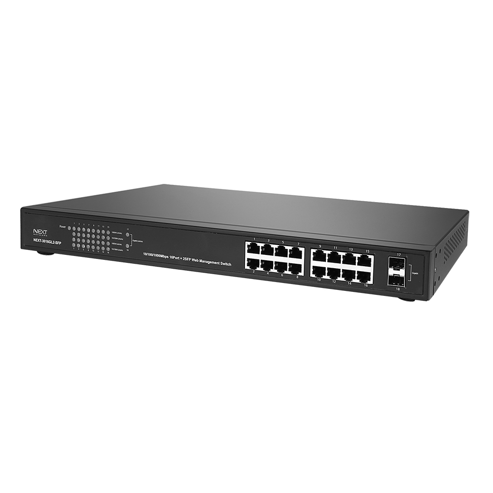 NEXT-3016GL2-SFP L2 16포트 + 2SFP 기가스위치허브