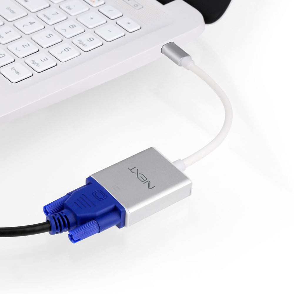 NEXT-2232TCV USB Type-C to VGA 아답터/복제,확장