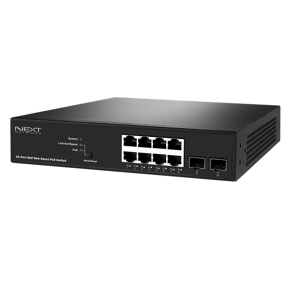 NEXT-POE4110L2-SFP L2/8포트+2SFP 기가POE 스위치허브