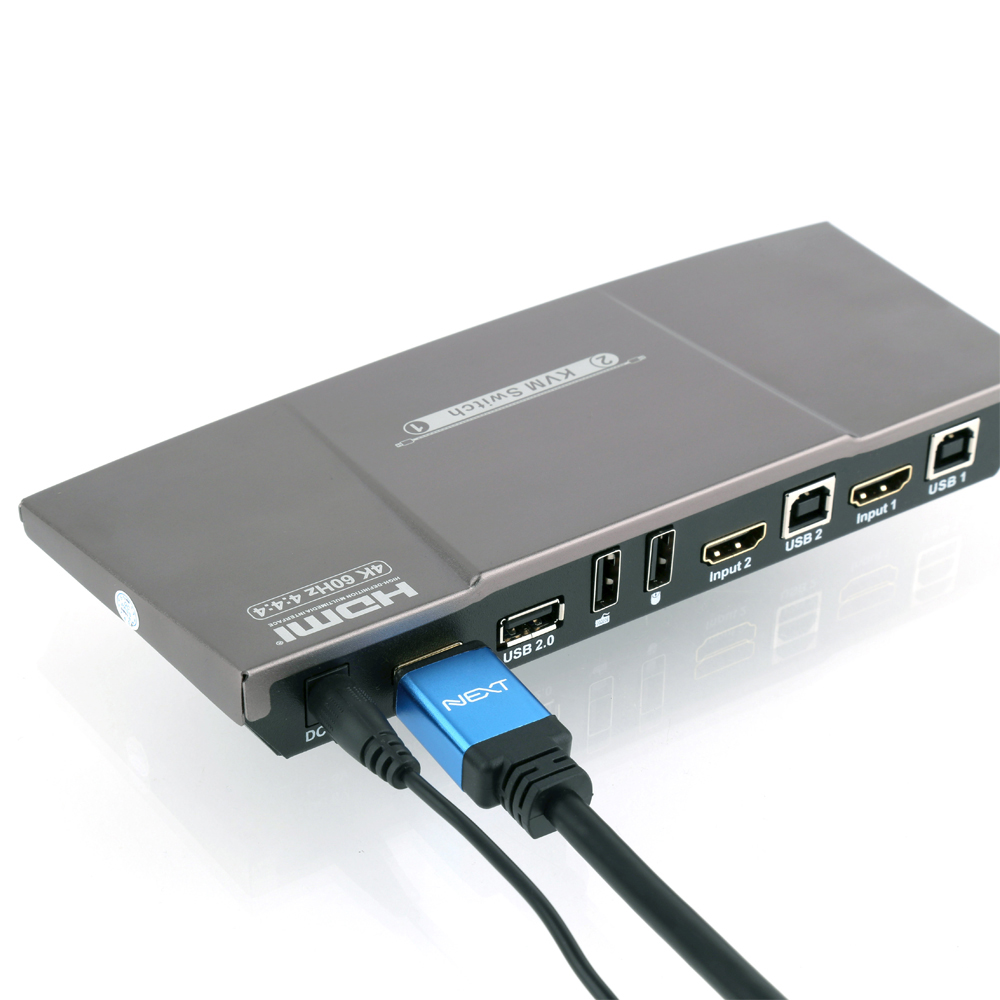NEXT-7202KVM 4K 2:1 USB HDMI v2.0 4K@60Hz KVM Switch