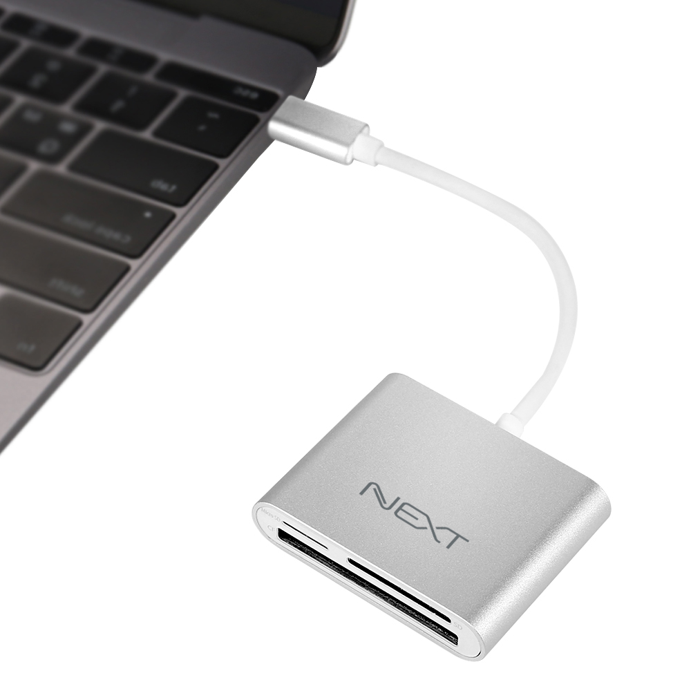 NEXT-9712TC Type-C to CF/SD/MicroSD 카드리더기 아답터