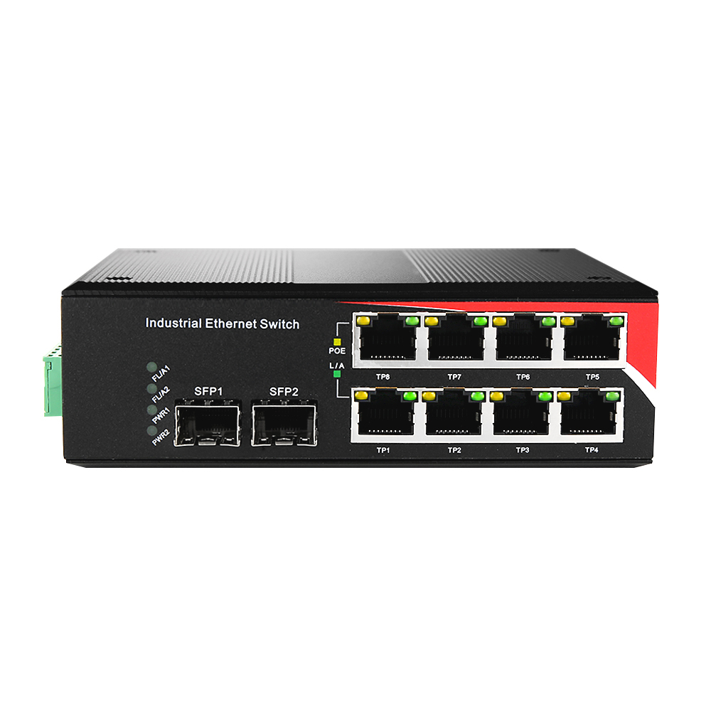 NEXT-POE1528GDT 산업용 10/100/1000M 2SFP + GbE 8TP POE Switch