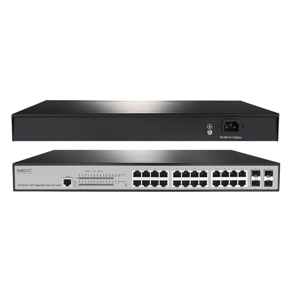 NEXT-POE2430L2-380 24-Port PoE Gigabit Managed Web smart Switch