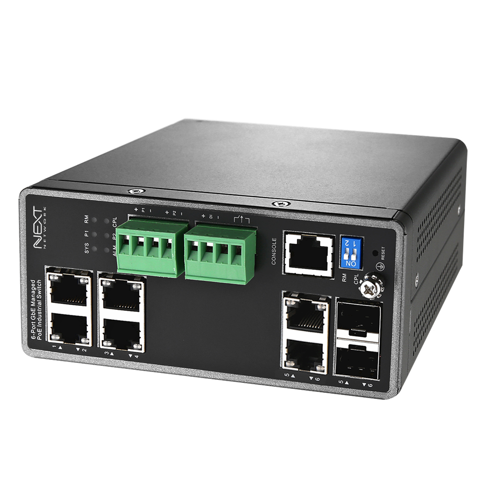 NEXT-POE2606MDT 산업용 PoE+ Managed Switch