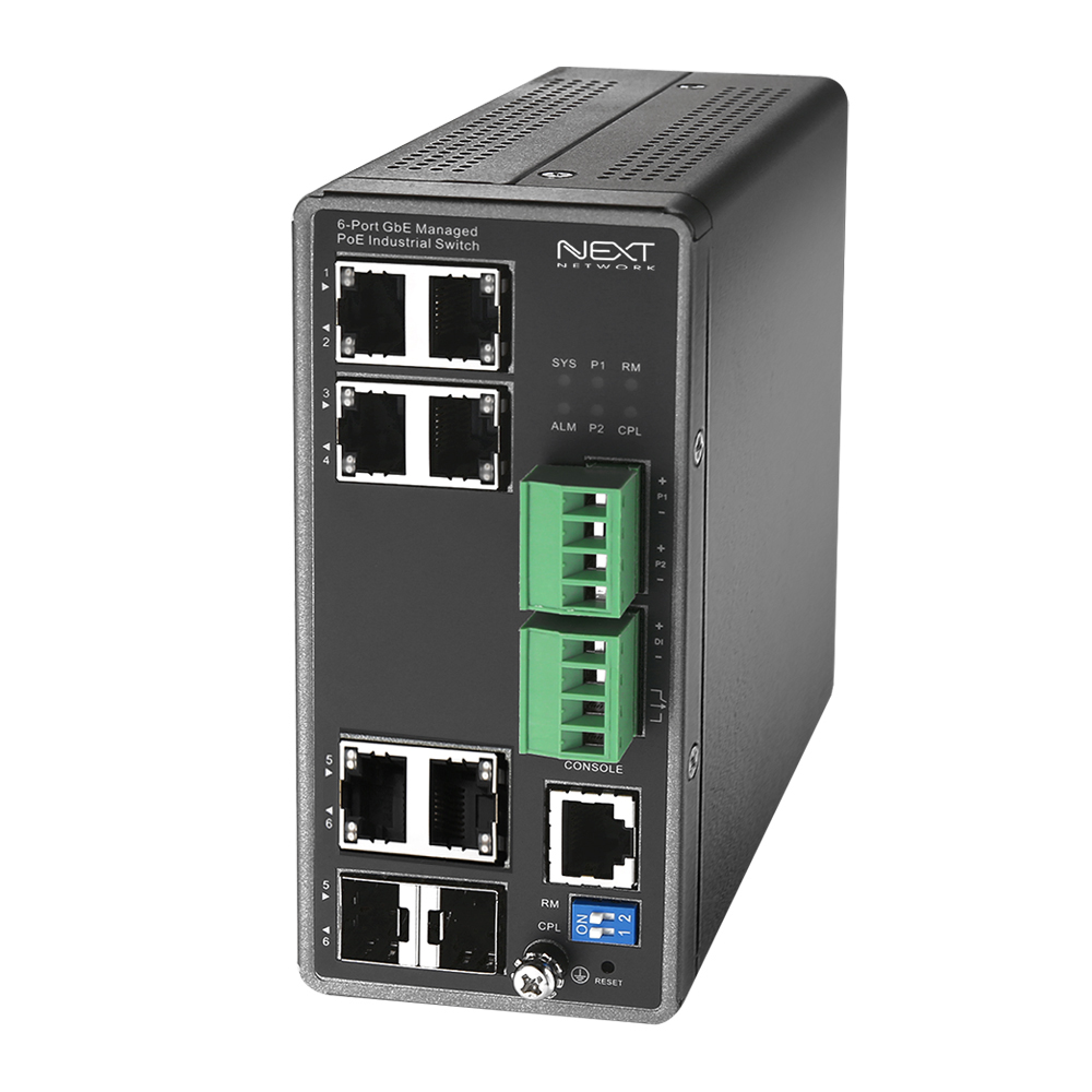NEXT-POE2606MDT 산업용 PoE+ Managed Switch