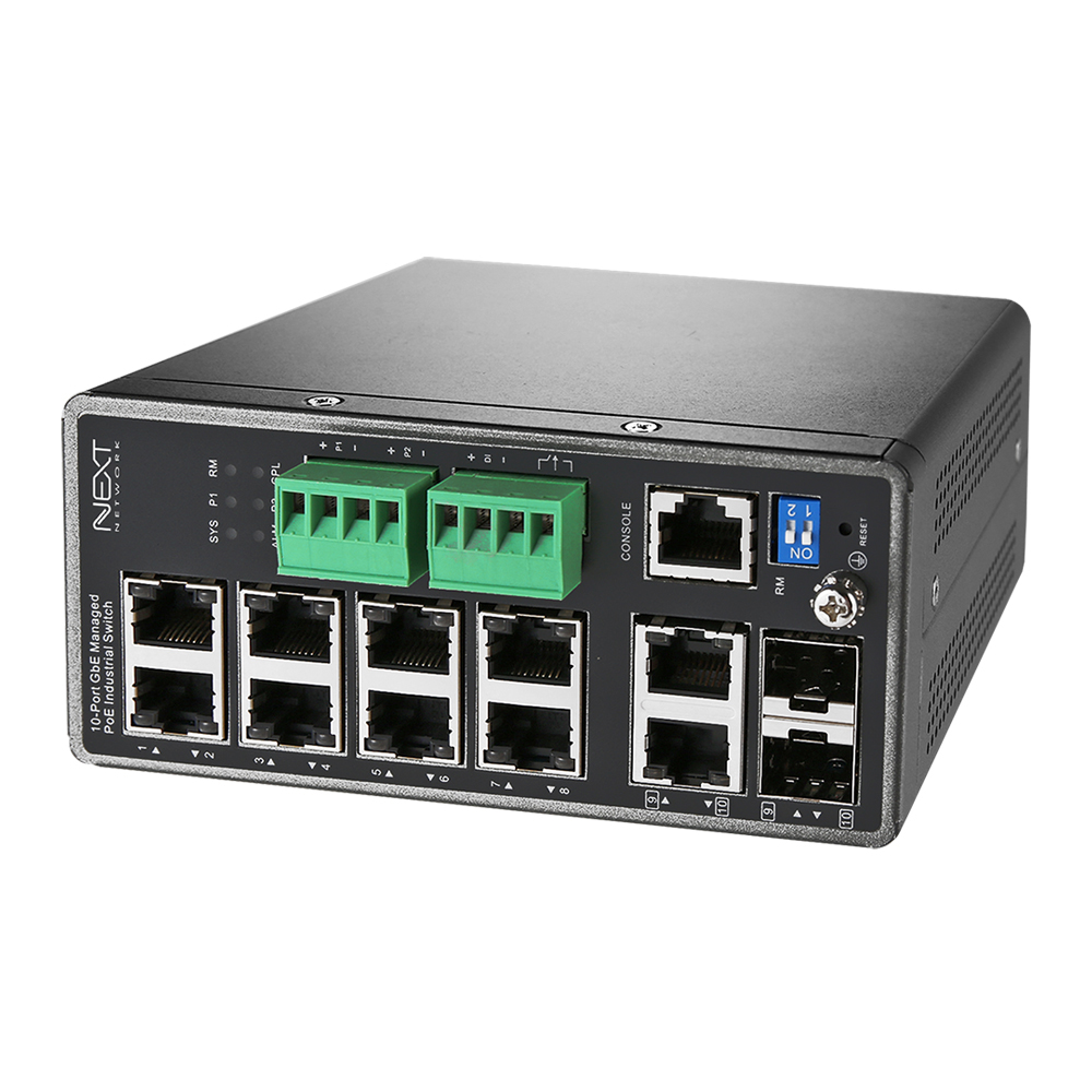 NEXT-POE2610MDT 산업용 PoE+ Managed Switch