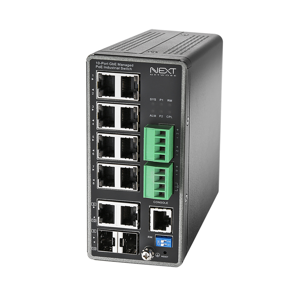 NEXT-POE2610MDT 산업용 PoE+ Managed Switch