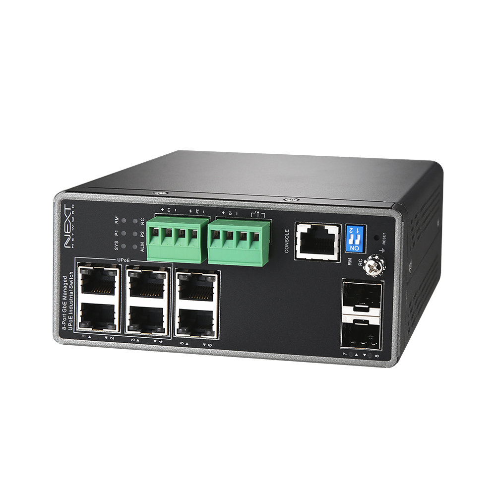 NEXT-POE2708AU-240 산업용 L2+ PoE+ Managed Switch