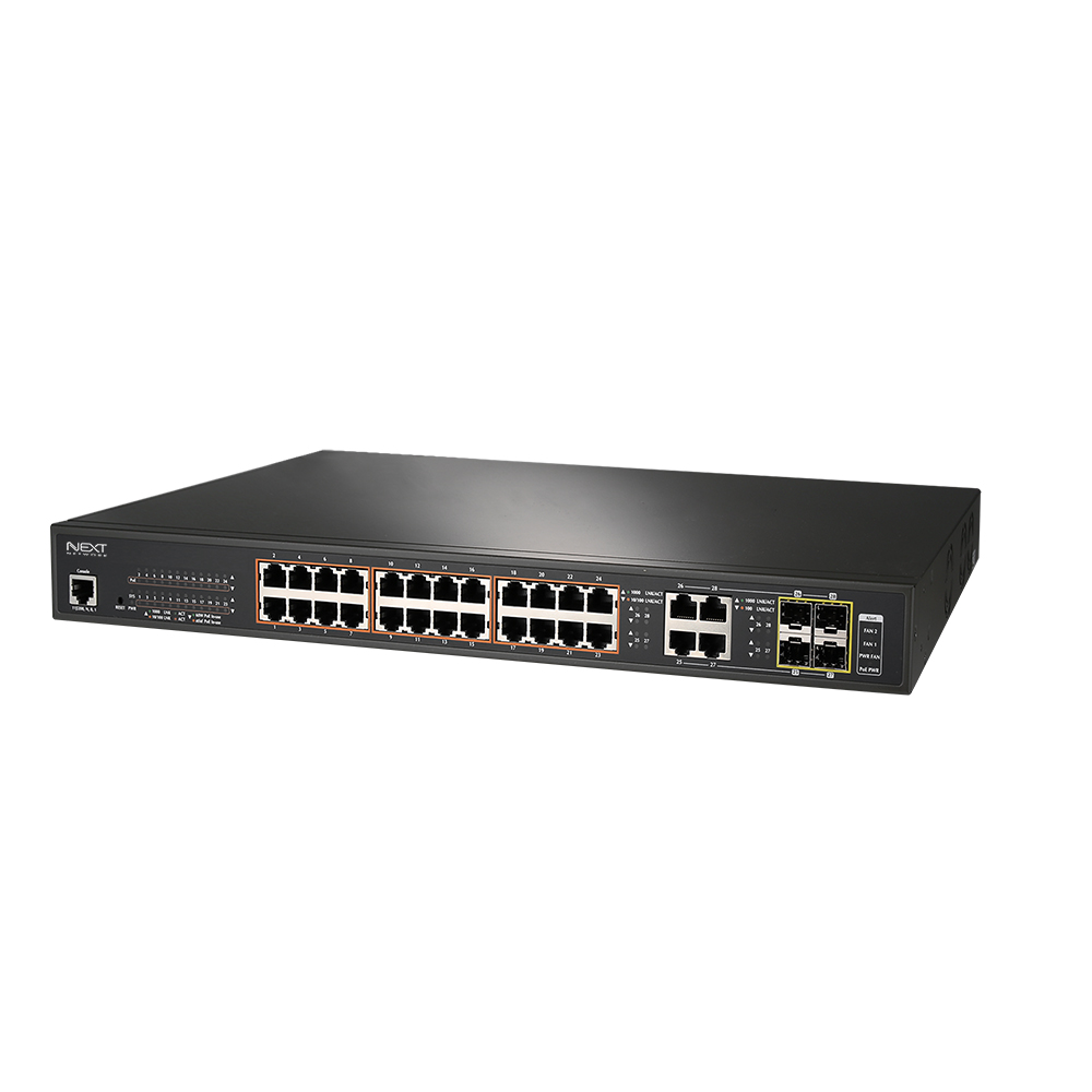 NEXT-POE3030UL2-SFP 24P Ultra PoE Gigabit Managed Web Smart Switch