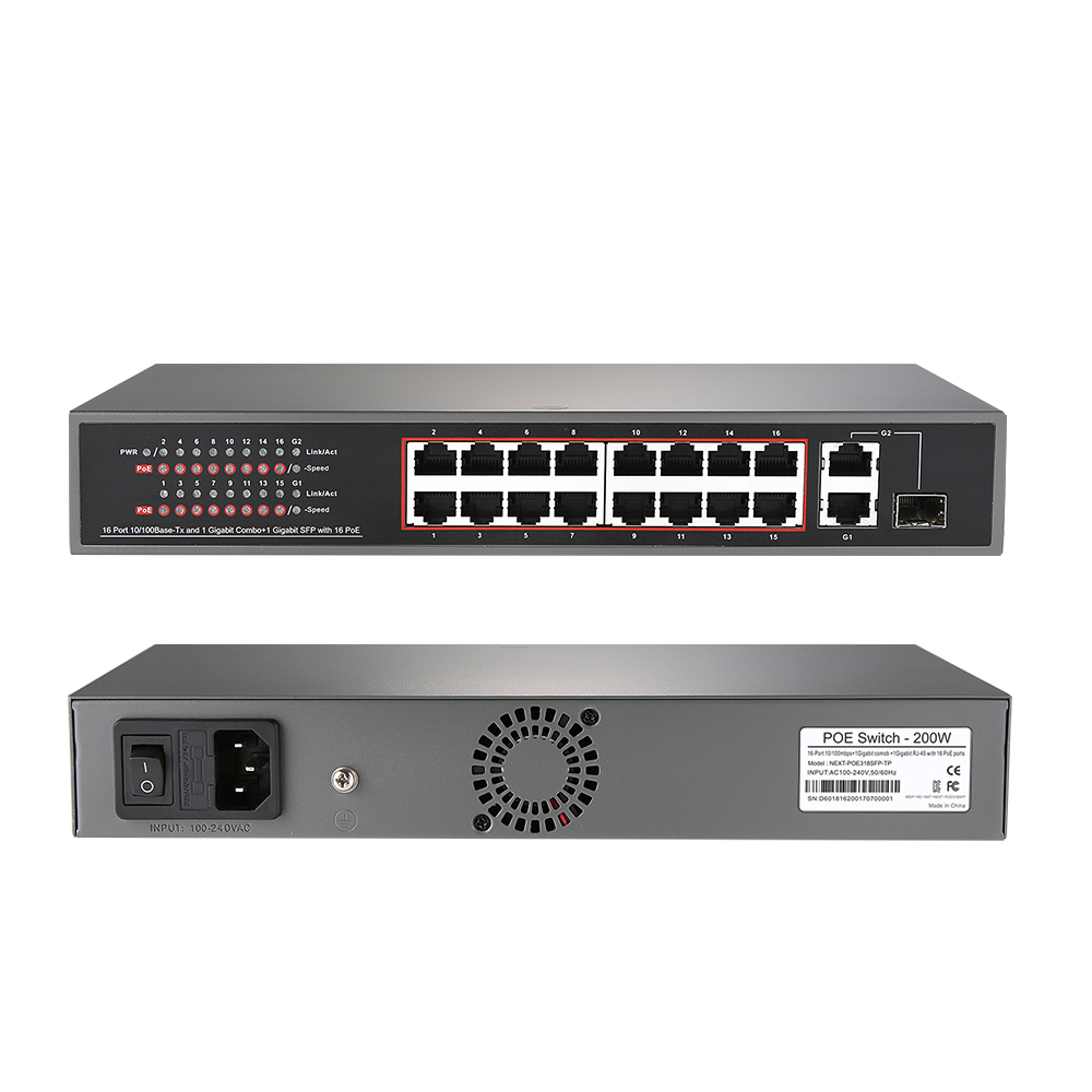 NEXT-POE318SFP-TP 16Port POE Switch