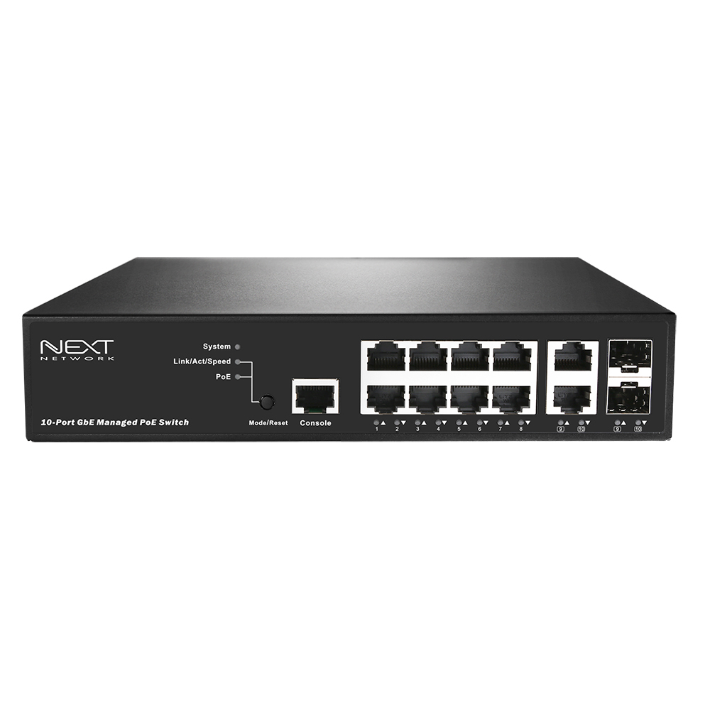 NEXT-POE4210L2S-TP L2 Management 8Port POE Switch
