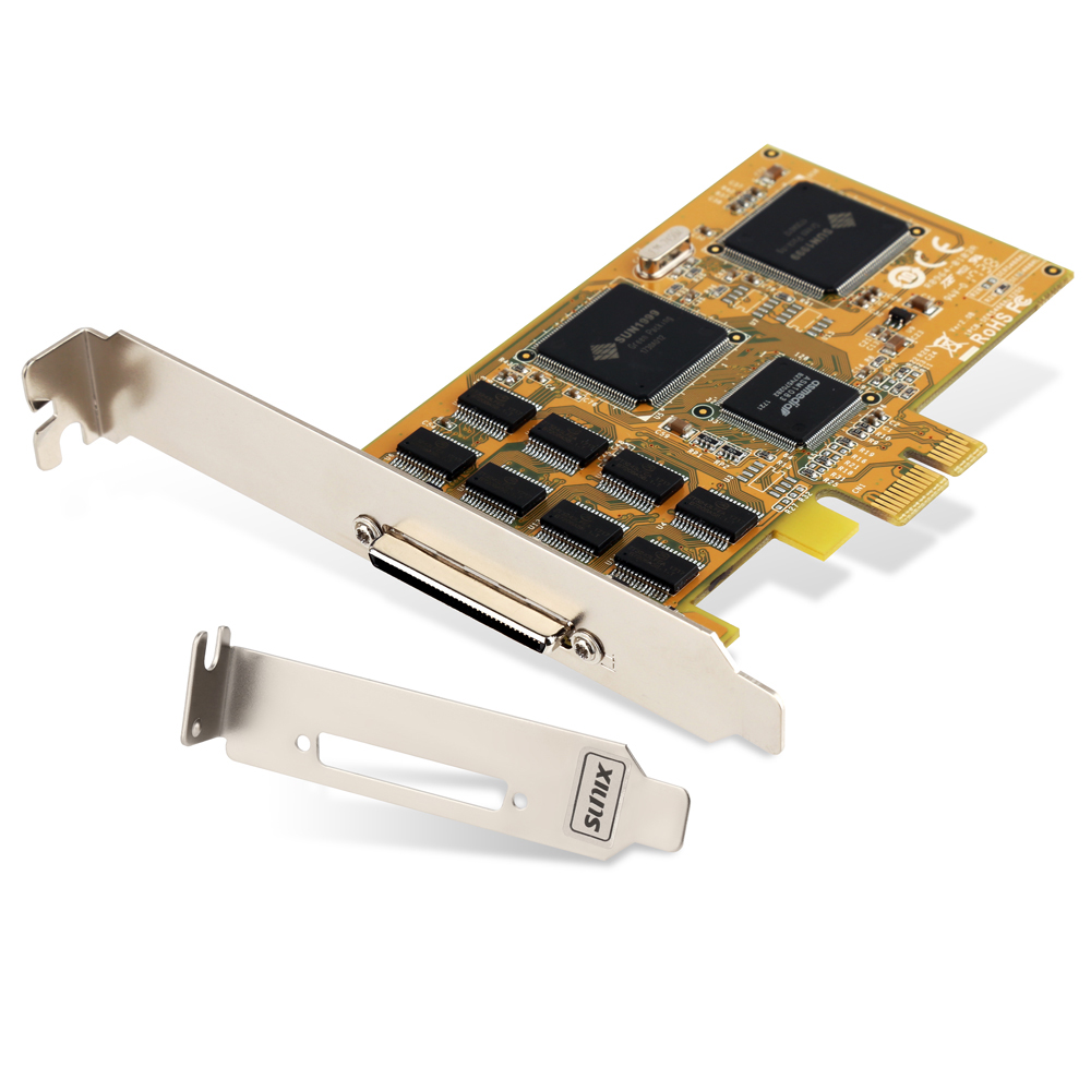 SUNIX-SER5466HL-C 8Port RS232 PCI-Express Card(Max, 921.6Kbps)
