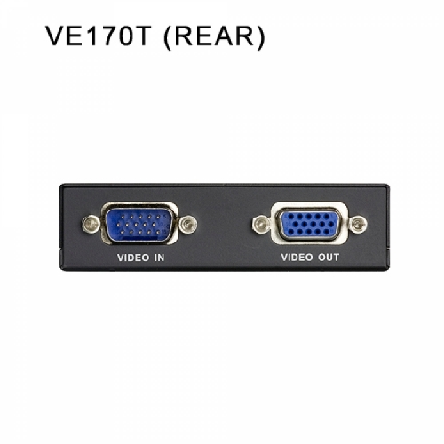 VGA/오디오 Cat 5 연장기 (1024 x 768@300m) VE170