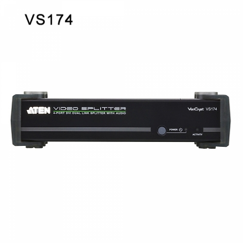 4-포트 DVI 듀얼 링크/오디오 분배기 VS174