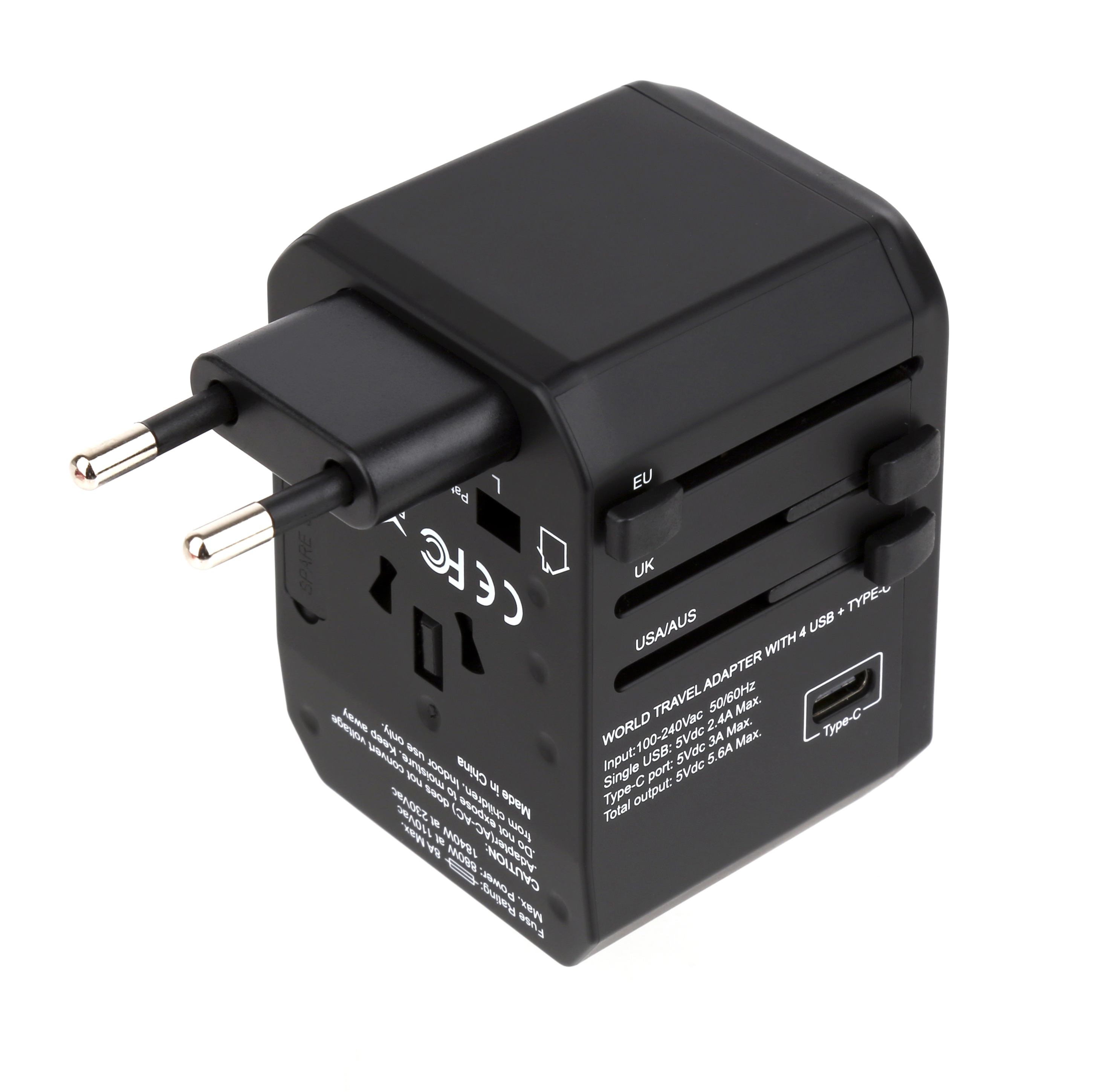 NEXT-008TC-5P 5포트 해외 여행용 멀티 플러그 어댑터