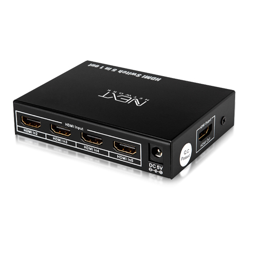 NEXT-0501SW4K UHD HDMI 선택기 5대1 4K 리모콘