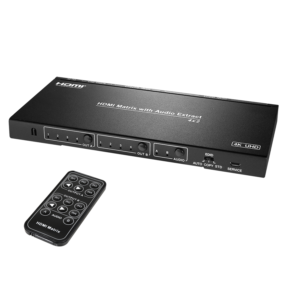 NEXT-2403UHDM 4x2 UHD HDMI 매트릭스스위치