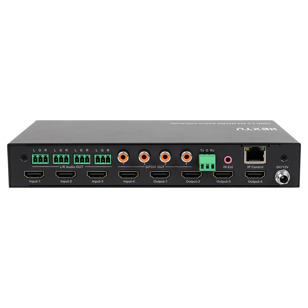 NEXT-2404UHDM HDMI2.0 매트릭스 선택분배기 4x4 4K