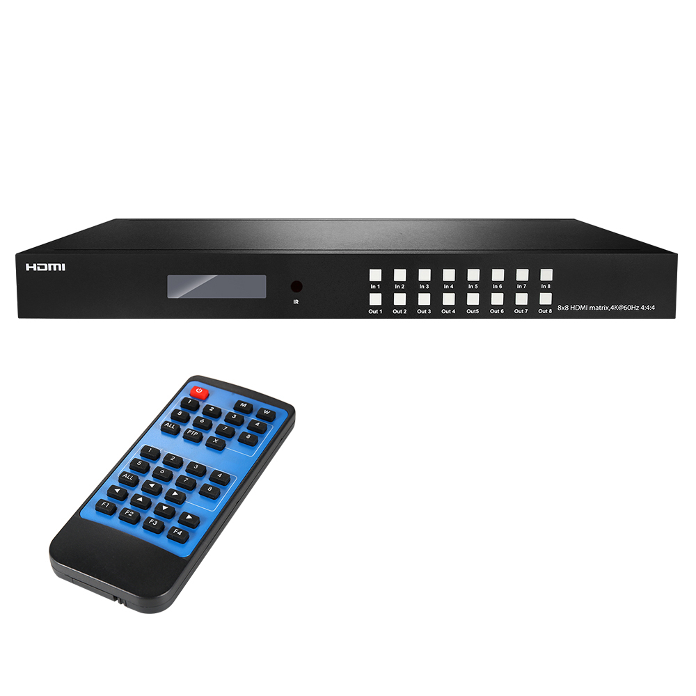 NEXT-4288UHDM HDMI2.0 8X8 매트릭스 스위치 8포트