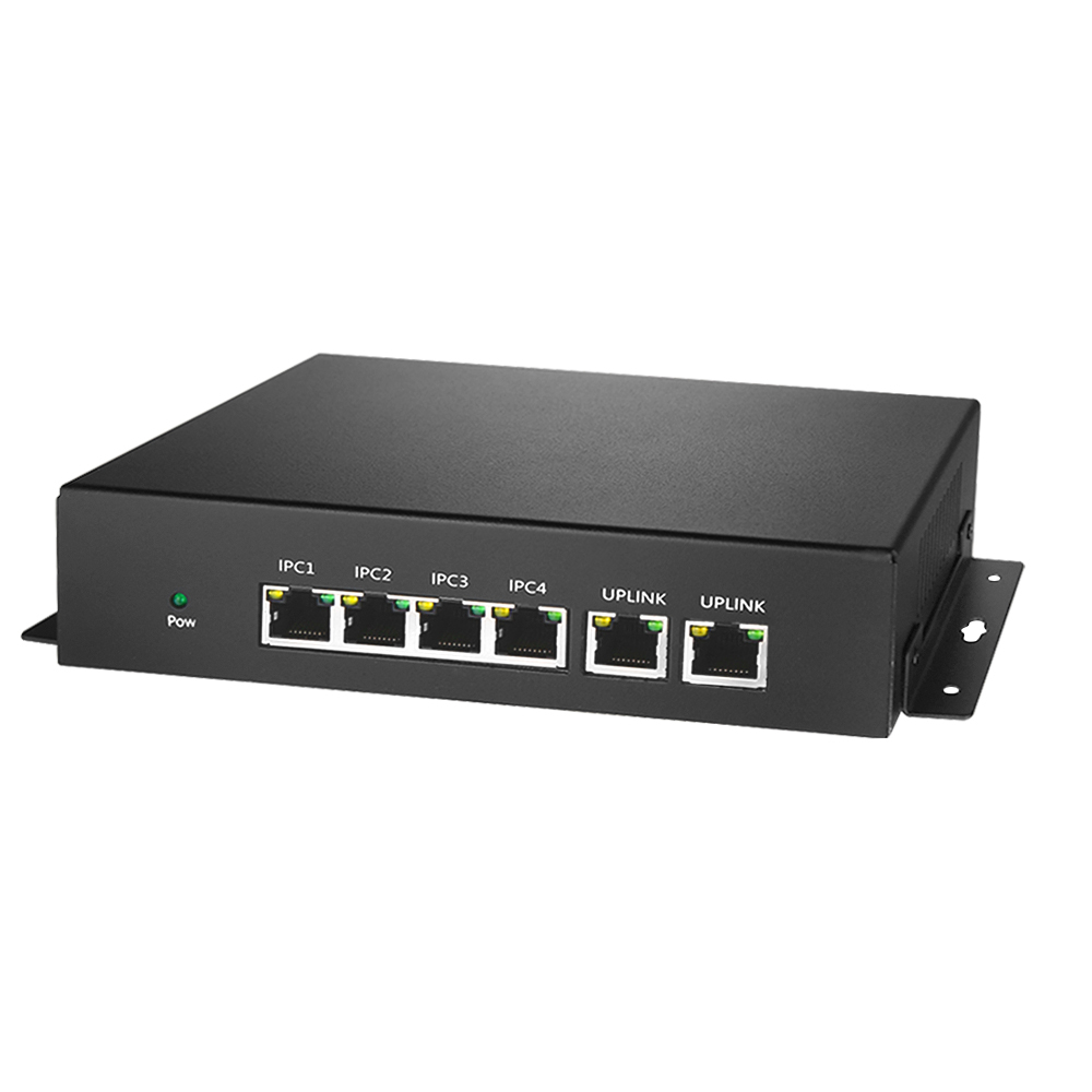 NEXT-506POE-TP 4포트 POE 60w 스위칭허브 2포트 업링크