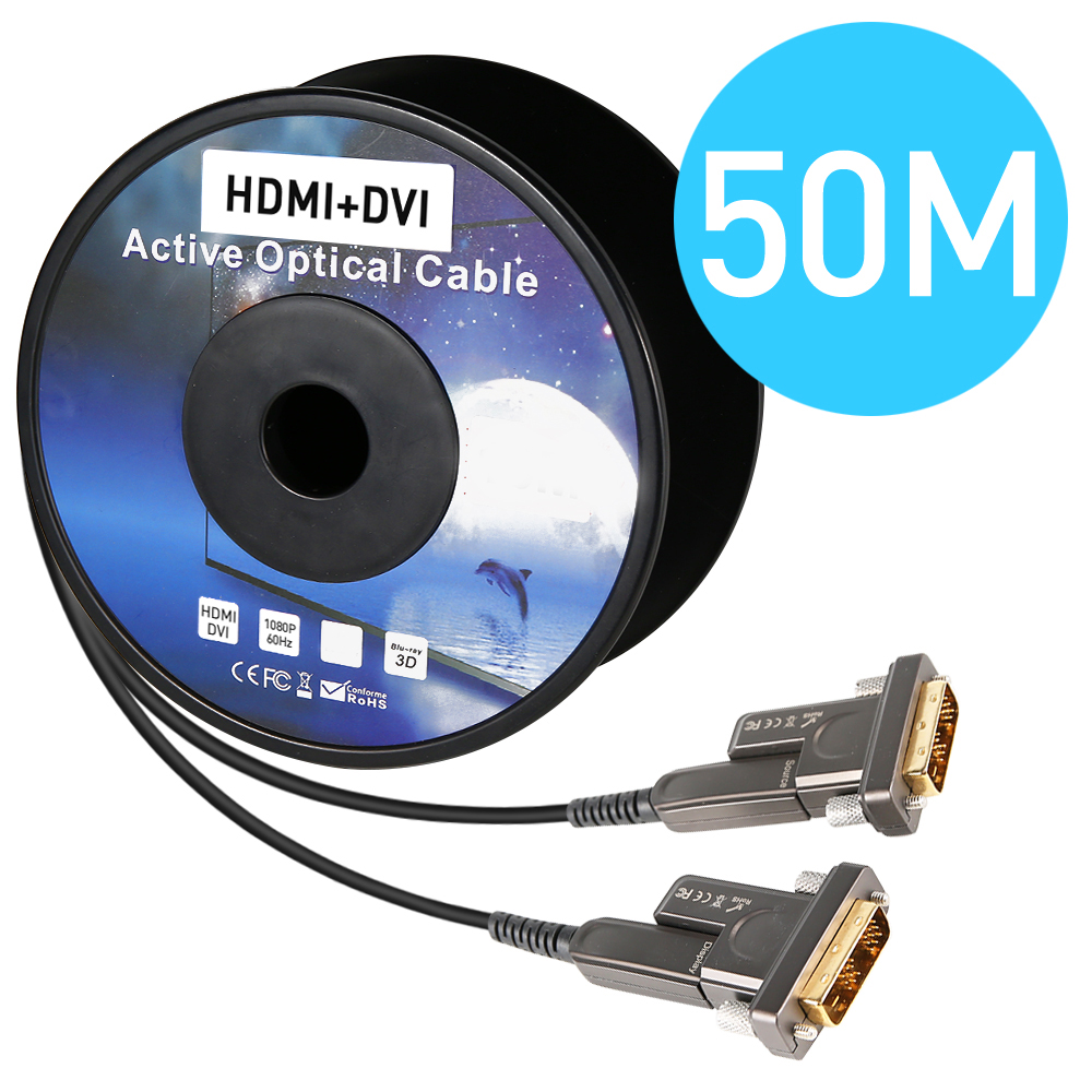 NEXT-5550DAOC-DD 마이크로 HDMI to DVI 50M 광케이블