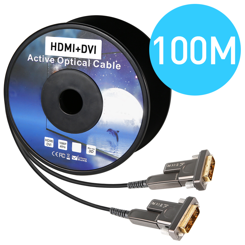 NEXT-5600DAOC-DD 마이크로 HDMI to DVI 100M 광케이블