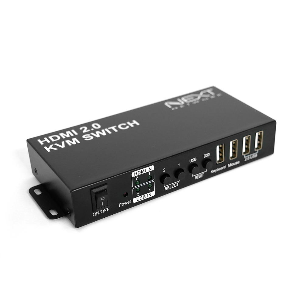 NEXT-7002KVM-4K 2대1 USB HDMI2.0 4K KVM 스위치