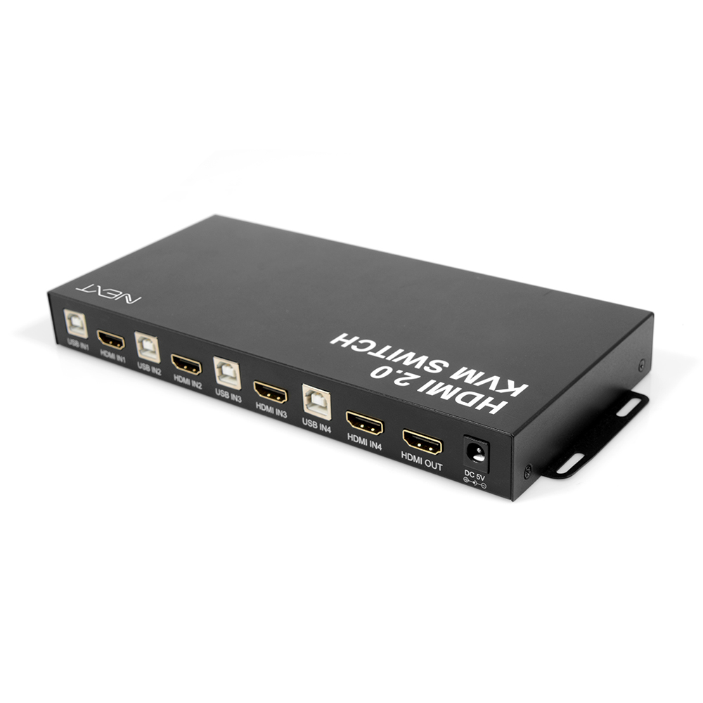 NEXT-7004KVM-4K 4대1 USB HDMI2.0 4K KVM 스위치