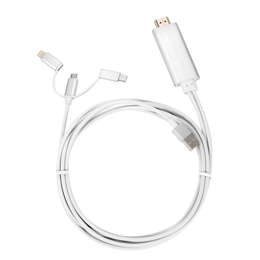 NEXT-840A MHL 미러링케이블 HDMI-5핀 C타입 8핀 3 in 1