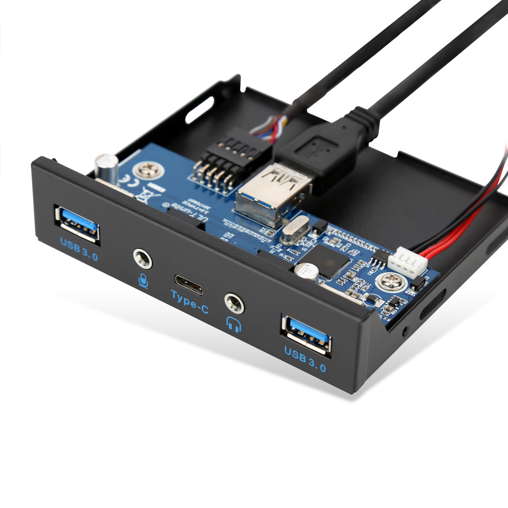 NEXT-8602TU3 내장형 USB3.0 오디오 MIC 전면가이드