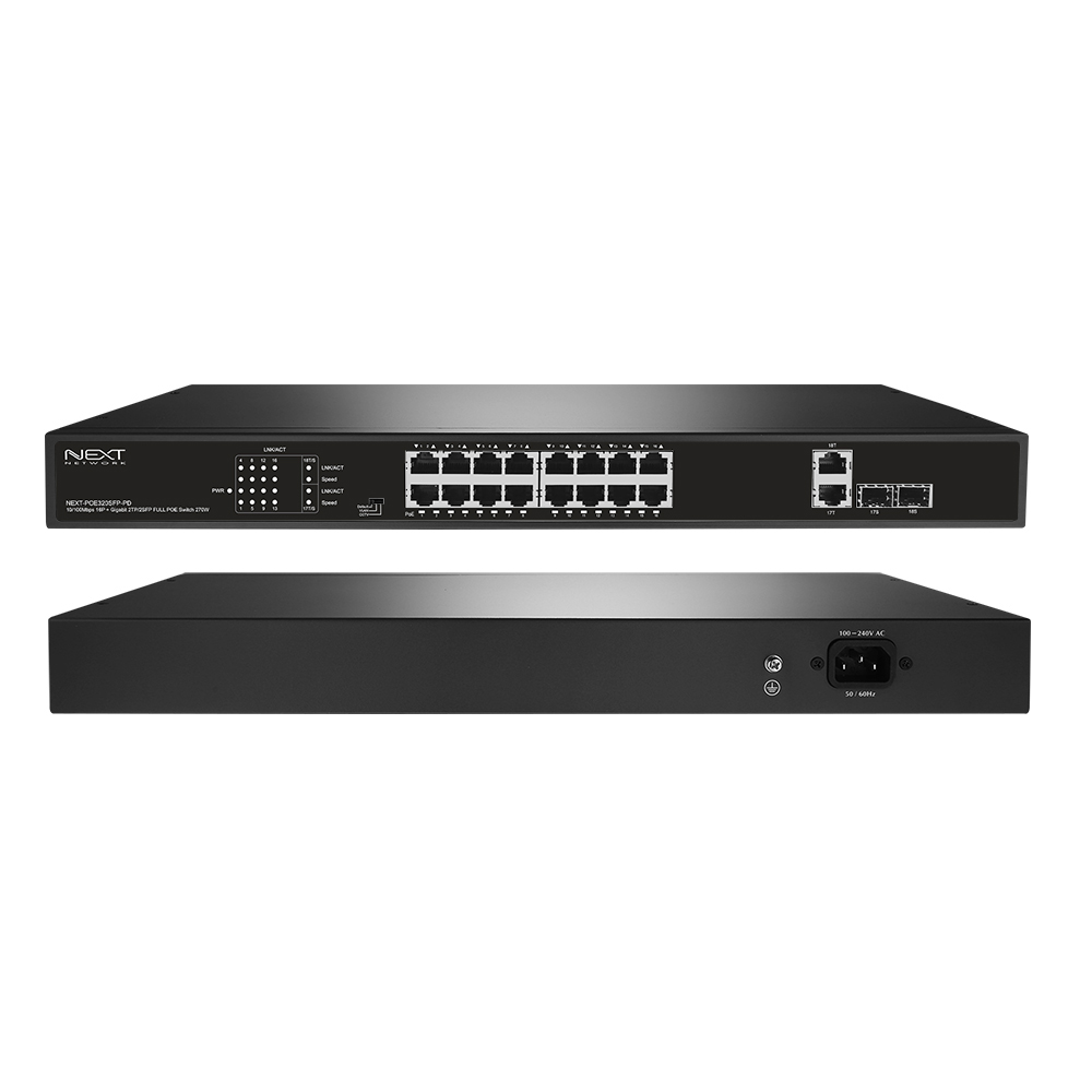 NEXT-POE320SFP-PD POE스위치 16포트  기가 2TP 2SFP