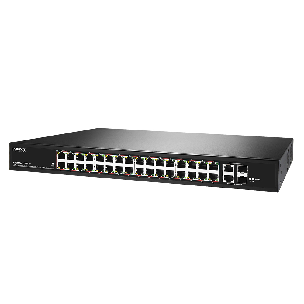 NEXT-POE332SFP-TP 32포트 풀 POE 스위칭허브 SFP TP
