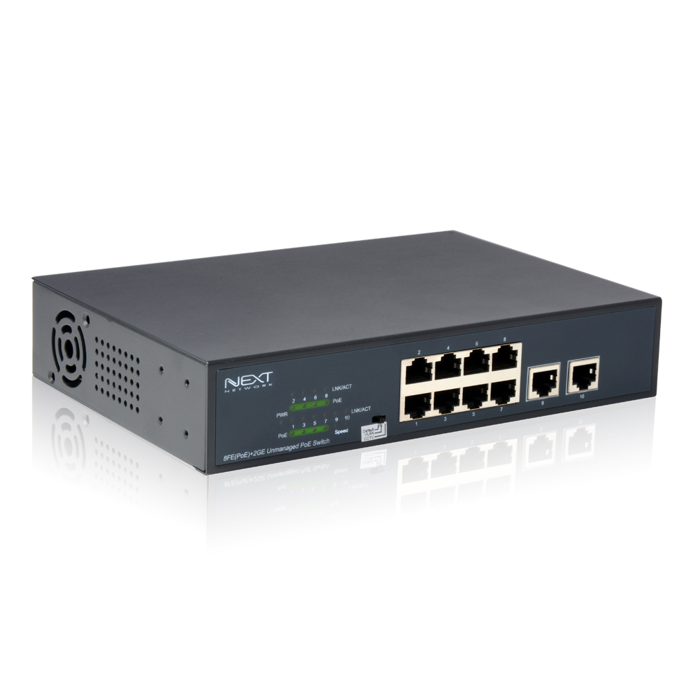 NEXT-POE808FP 8포트 100메가 POE스위치 120W