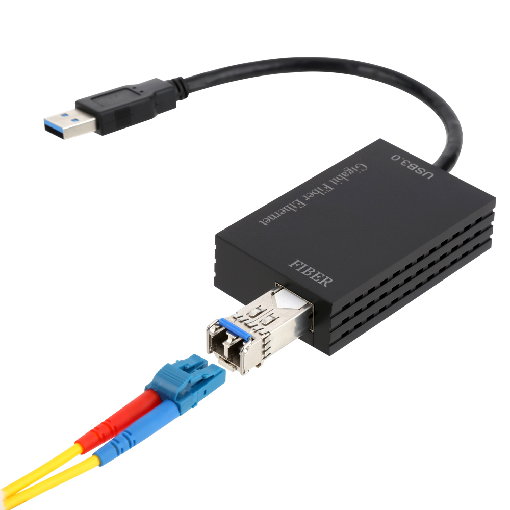 USB3.0 기가비트 SFP모듈 지원 컨버터 1.25G 싱글
