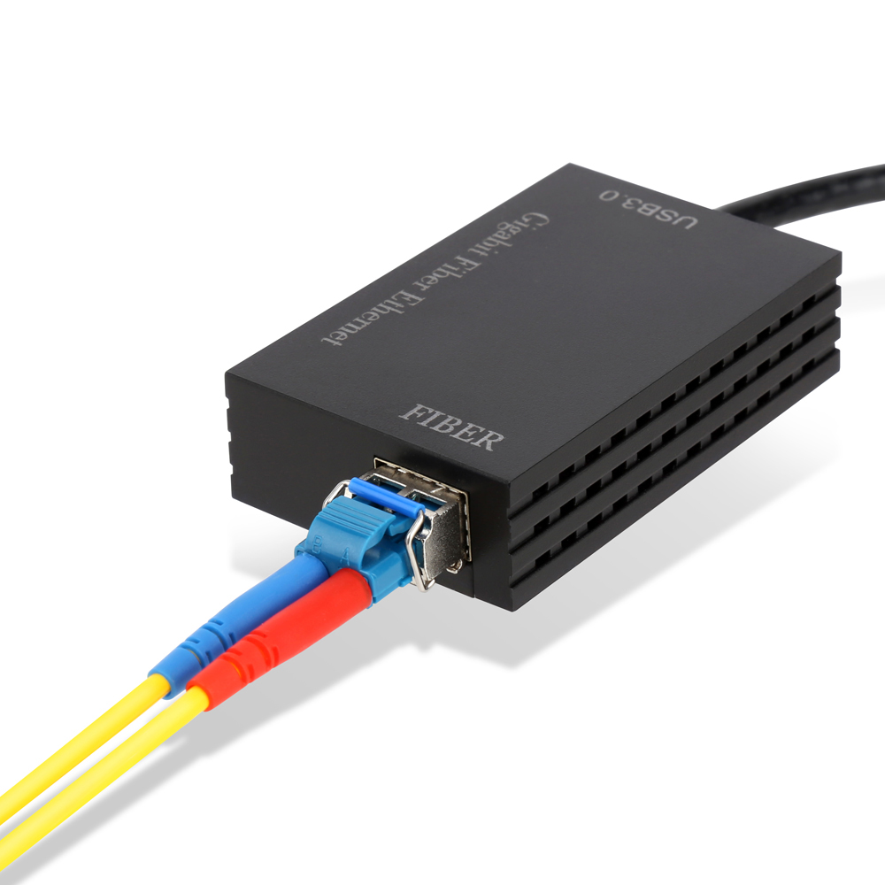 USB3.0 기가비트 SFP모듈 지원 컨버터 1.25G 싱글