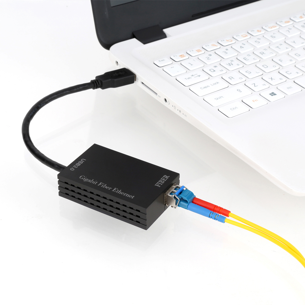 USB3.0 기가비트 SFP모듈 지원 컨버터 1.25G 싱글