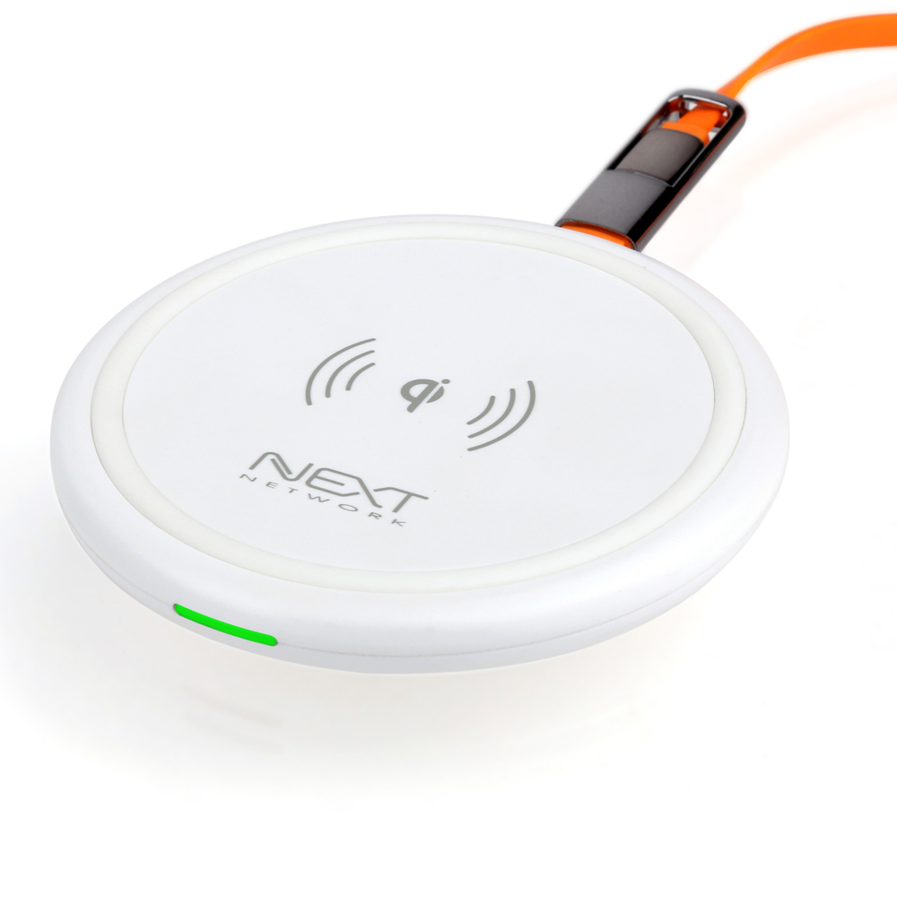 NEXT-33QWC 화이트 스마트폰 고속 무선충전기 15W