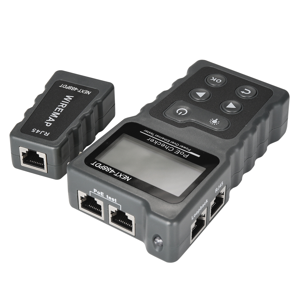 NEXT-488PDT POE 용량 실시간 전압체크 RJ45 테스터기