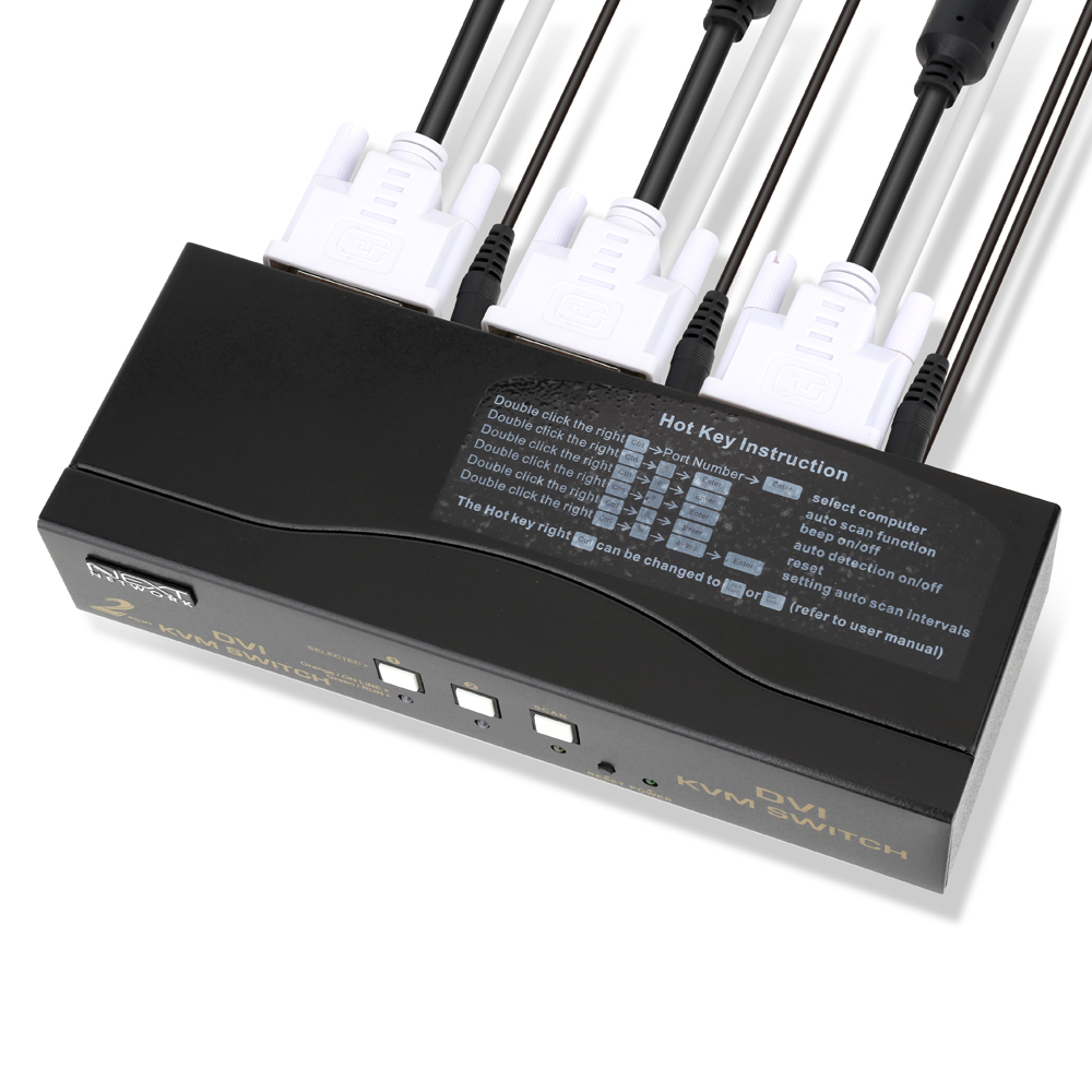 NEXT-7302KVM-DVI 이지넷 1X2 USB DVI KVM 스위치