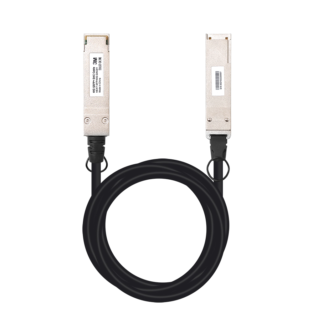 40G QSFP+DAC 지빅 일체형 3M 케이블
