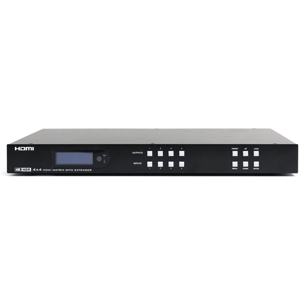 4X4 HDMI2.0 4K60Hz 매트릭스 스위치 최대70M 연장 리피터 XT1108016