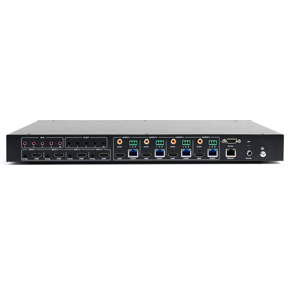 4X4 HDMI2.0 4K60Hz 매트릭스 스위치 최대70M 연장 리피터 XT1108016