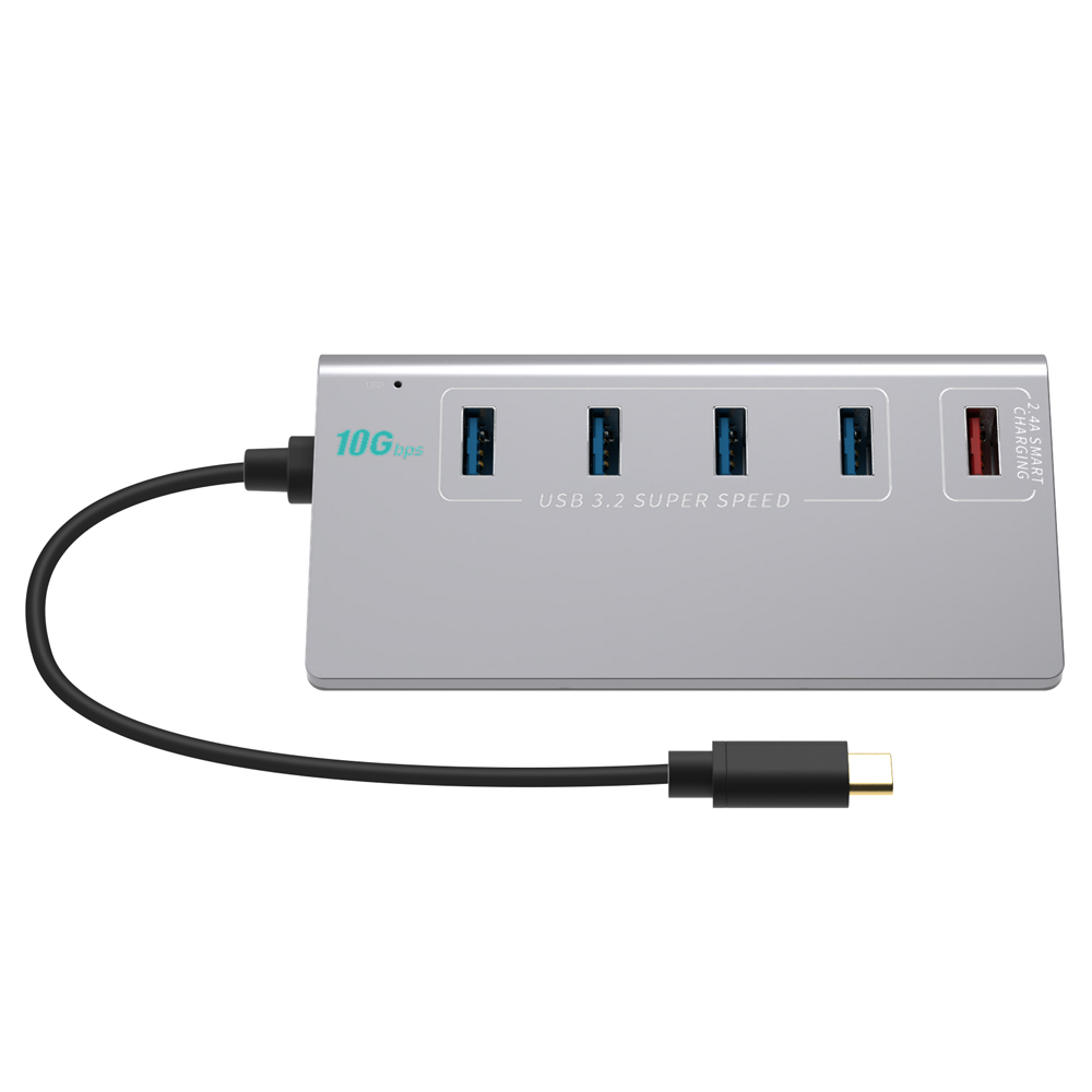 C타입 유전원 5포트 USB허브 USB3.2 GEN2 10G 고속충전 XT1301062
