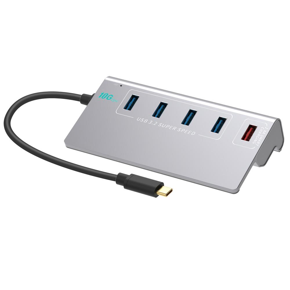 C타입 유전원 5포트 USB허브 USB3.2 GEN2 10G 고속충전 XT1301062