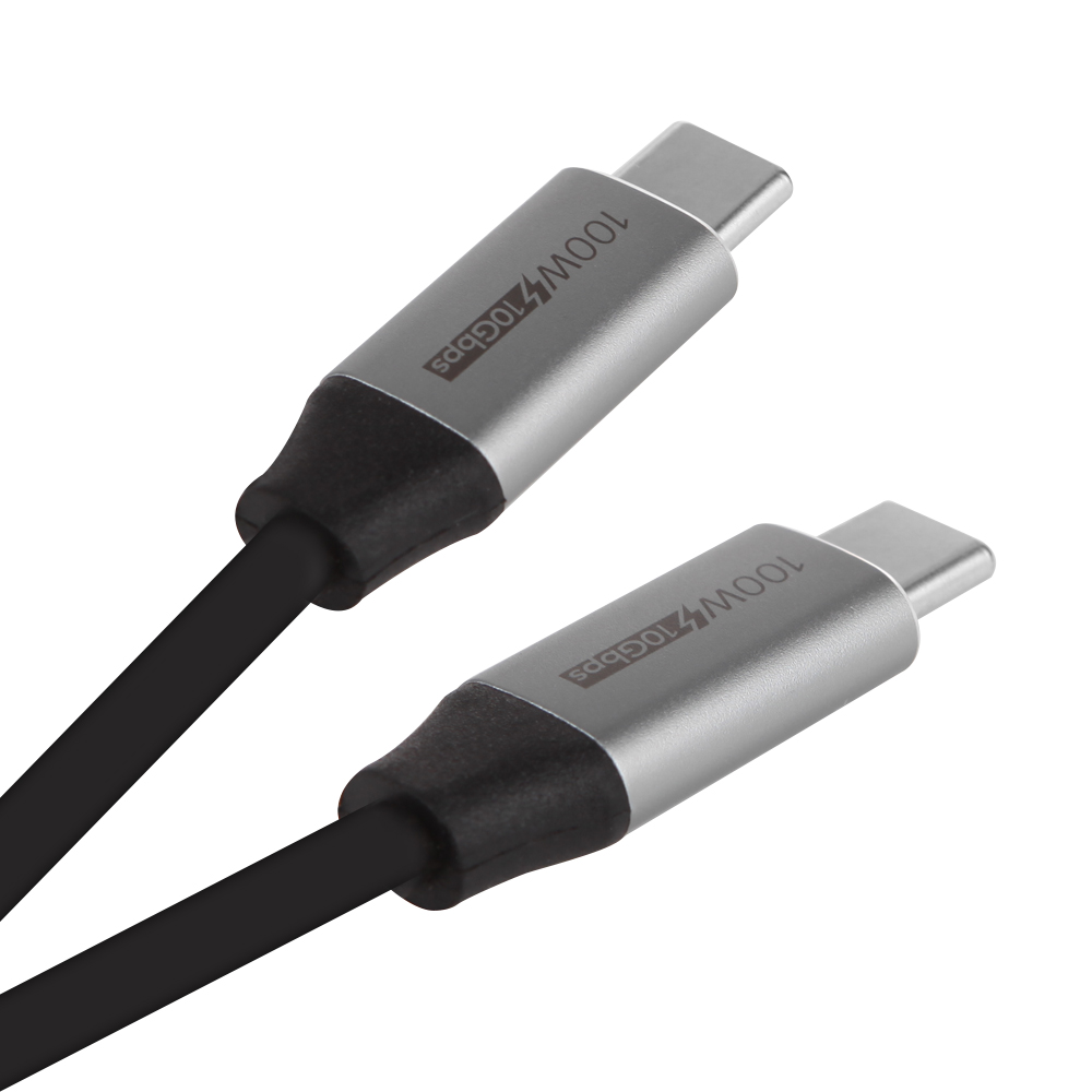 USB-C TO C 고속충전 데이터케이블 20V 5A 100W USB 3.1 Gen2 10Gbps 4K 60HZ 과전류차단 1M