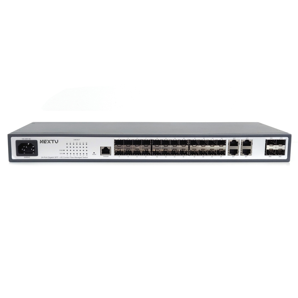 L2 24Port 1000M + combo 4Port Shared TP+ 4Port SFP Managed Switch L2매니저먼트 VLAN가상랜지원